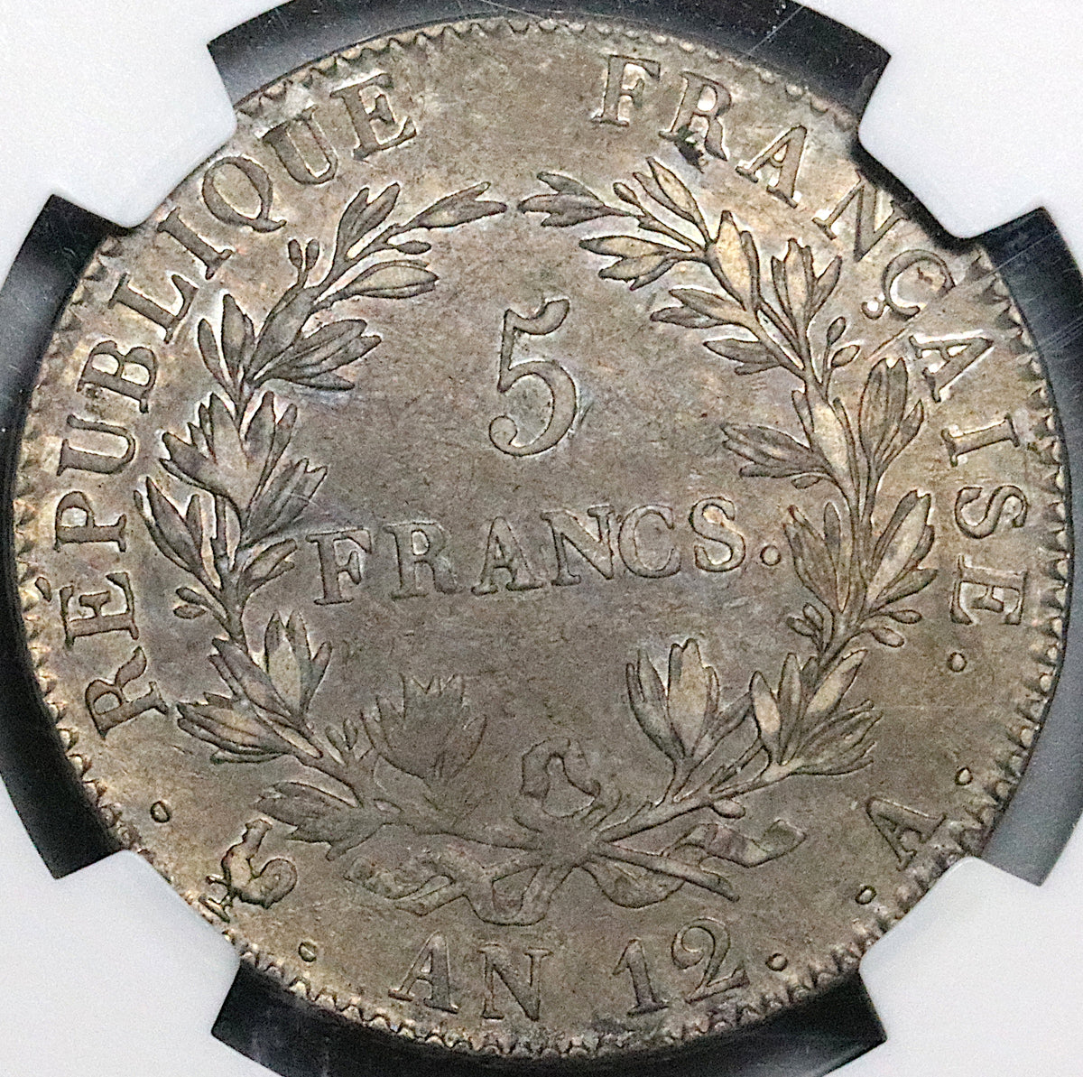 1803 NGC XF 45 France Napoleon 5 Francs An 12-A Rare Emperor Paris Mint  Coin (24070902C)