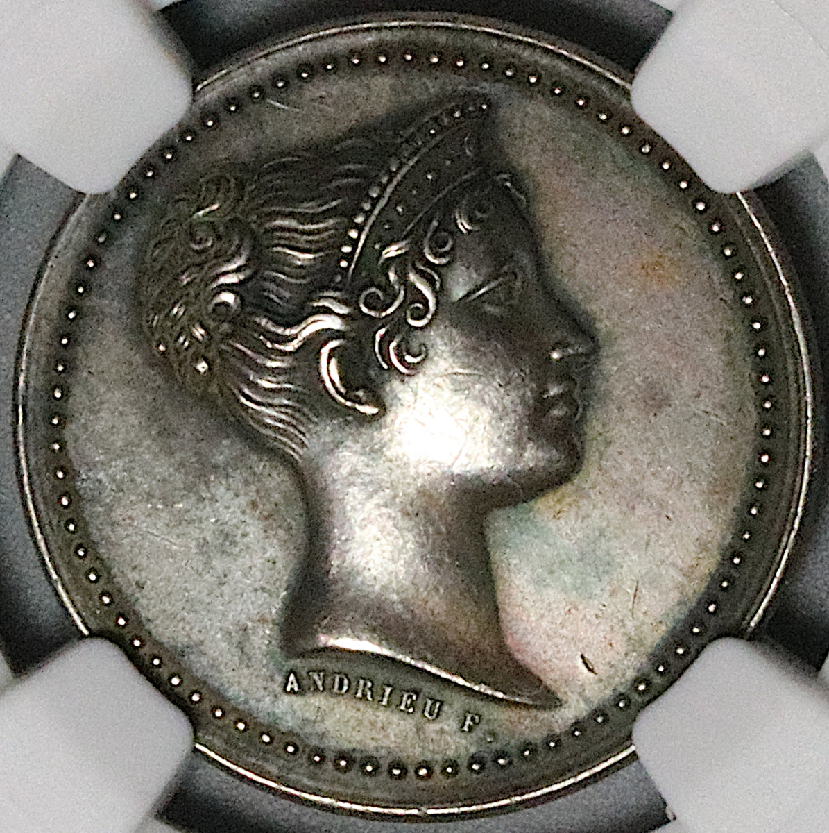 1813 NGC MS 61 France Marie Louise Paris Mint Visit Silver Medal Napoleon  Bonaparte (23081901C)