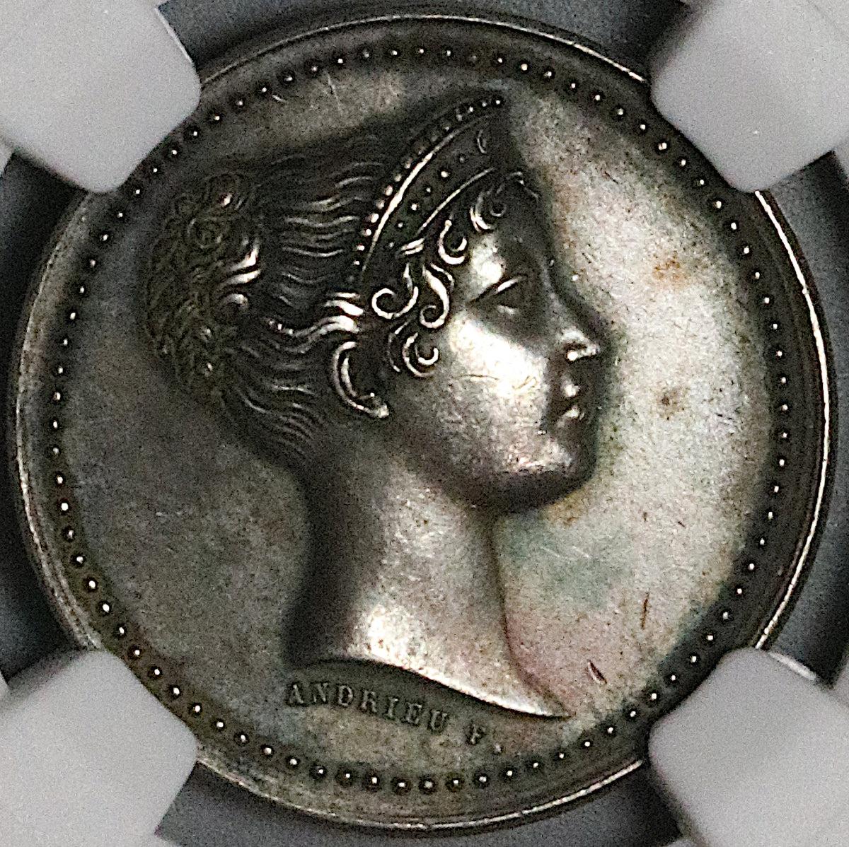 1813 NGC MS 61 France Marie Louise Paris Mint Visit Silver Medal Napoleon  Bonaparte (23081901C)