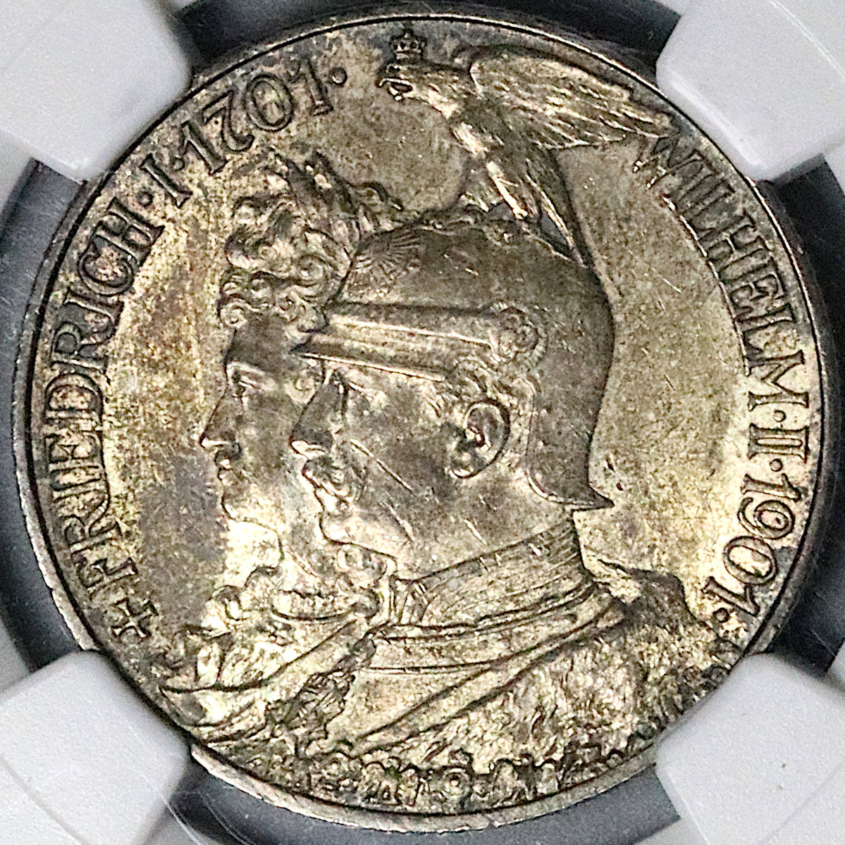 1901-A NGC MS 63 Prussia 2 Mark Kingdom 200 Years Germany Silver Coin  (23062504C)