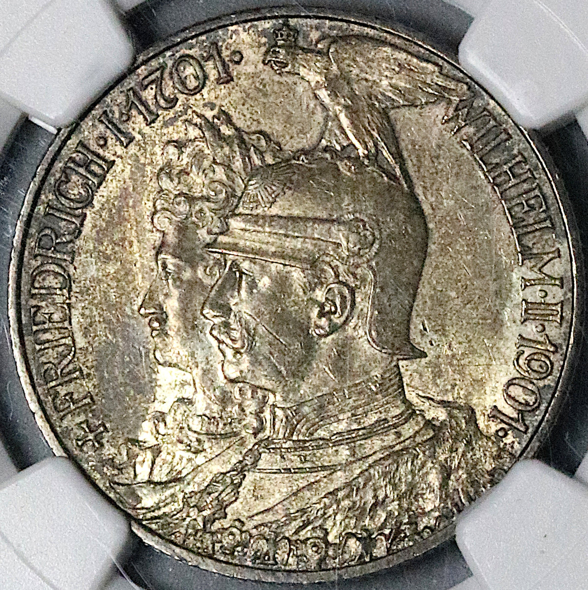 1901-A NGC MS 63 Prussia 2 Mark Kingdom 200 Years Germany Silver Coin  (23062504C)