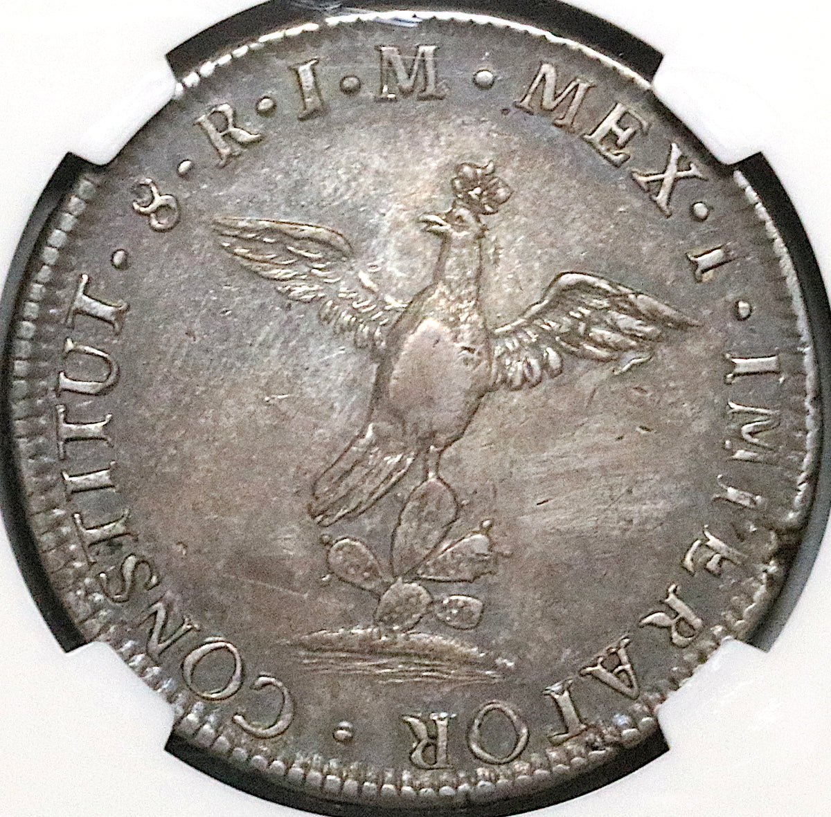 1822-Mo NGC XF 45 Mexico Iturbide Silver 8 Reales Empire Coin KM-304  (23080401C)