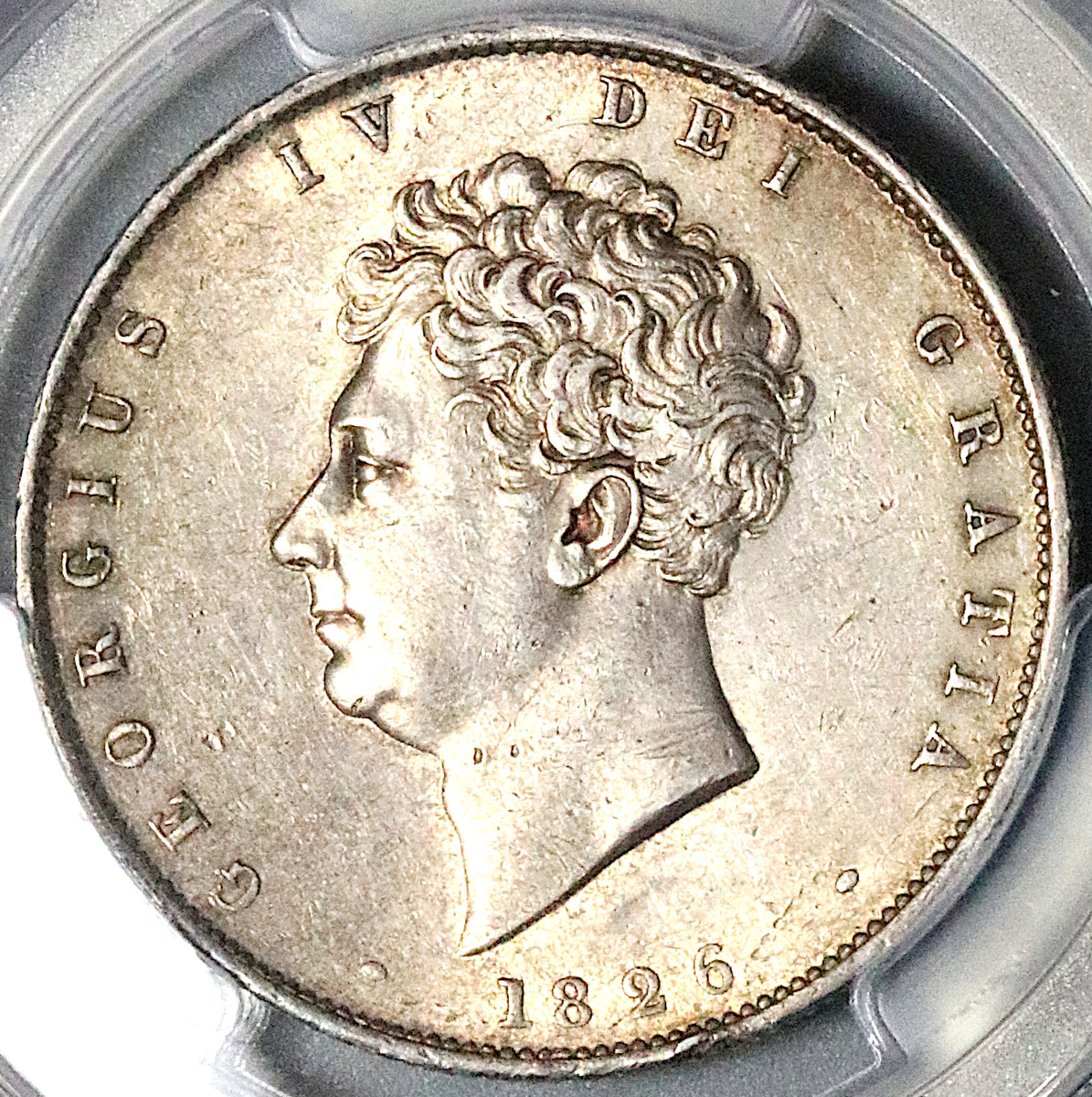 1826 PCGS AU 55 George IV Half 1/2 Crown Great Britain Silver Coin  (23080202D)