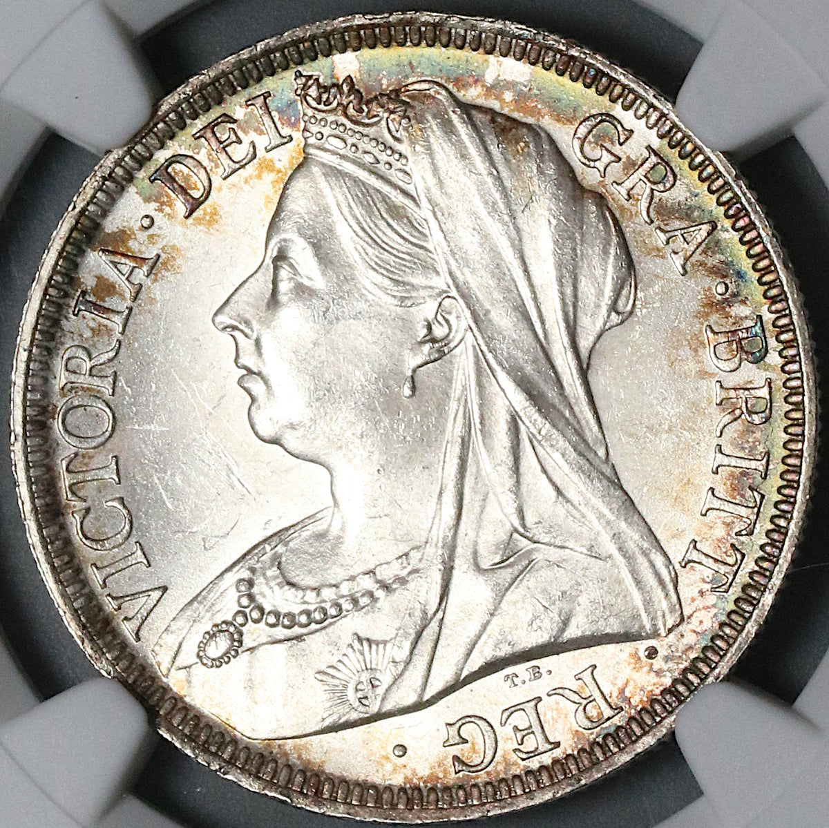 1899 NGC MS 63 Victoria 1/2 Crown Great Britain Silver Coin (23050602C)