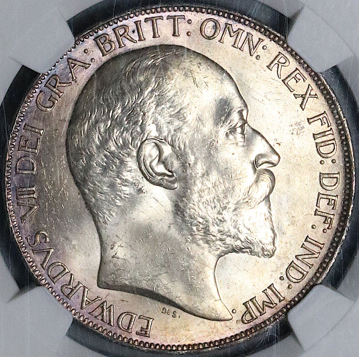 1902 NGC MS 64 Great Britain Edward VII Crown 256k Dragon Silver Coin –  Caesar's Ghost Numismatics