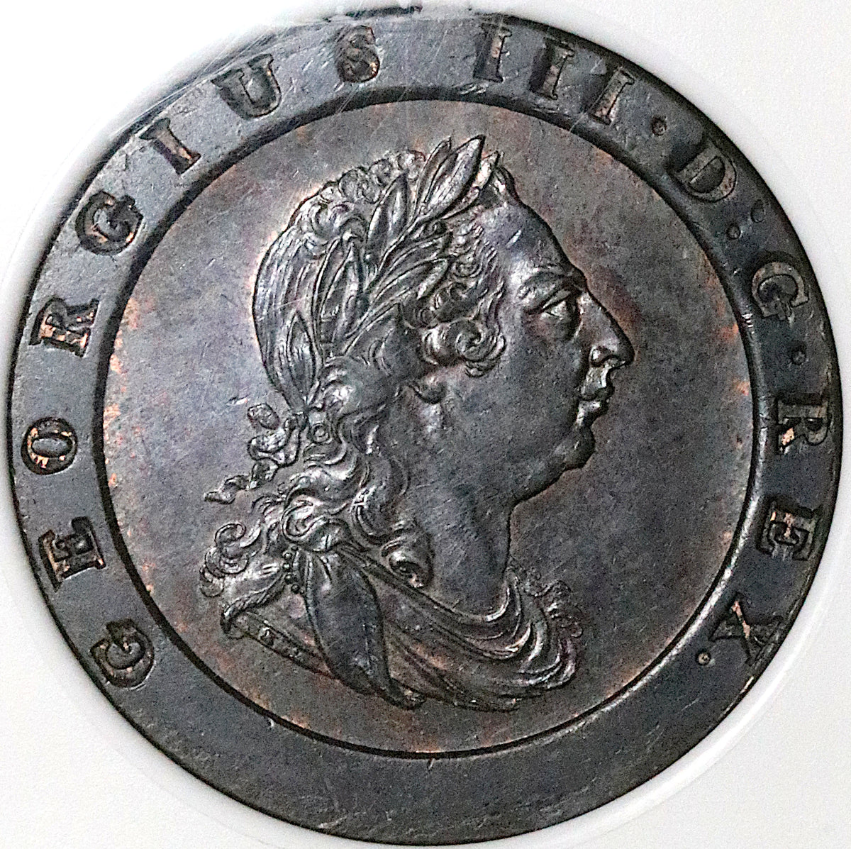 イギリスイギリス　2ペニー銅貨 1797年 NGC AU