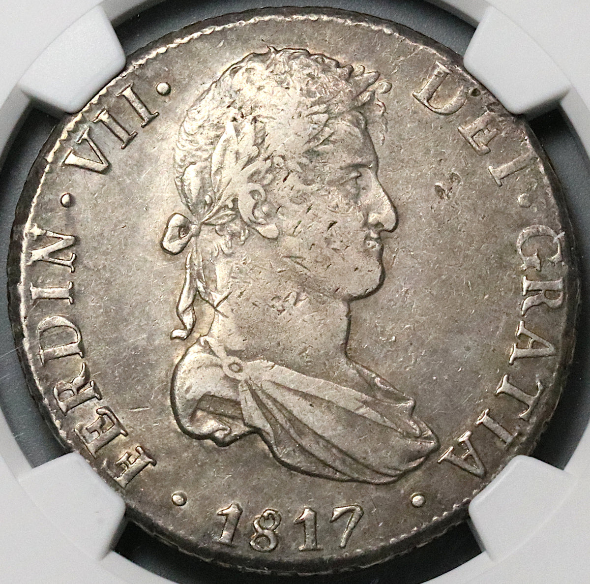 1817 NGC XF 45 Bolivia Ferdinand VII 8 Reales Spain Colonial