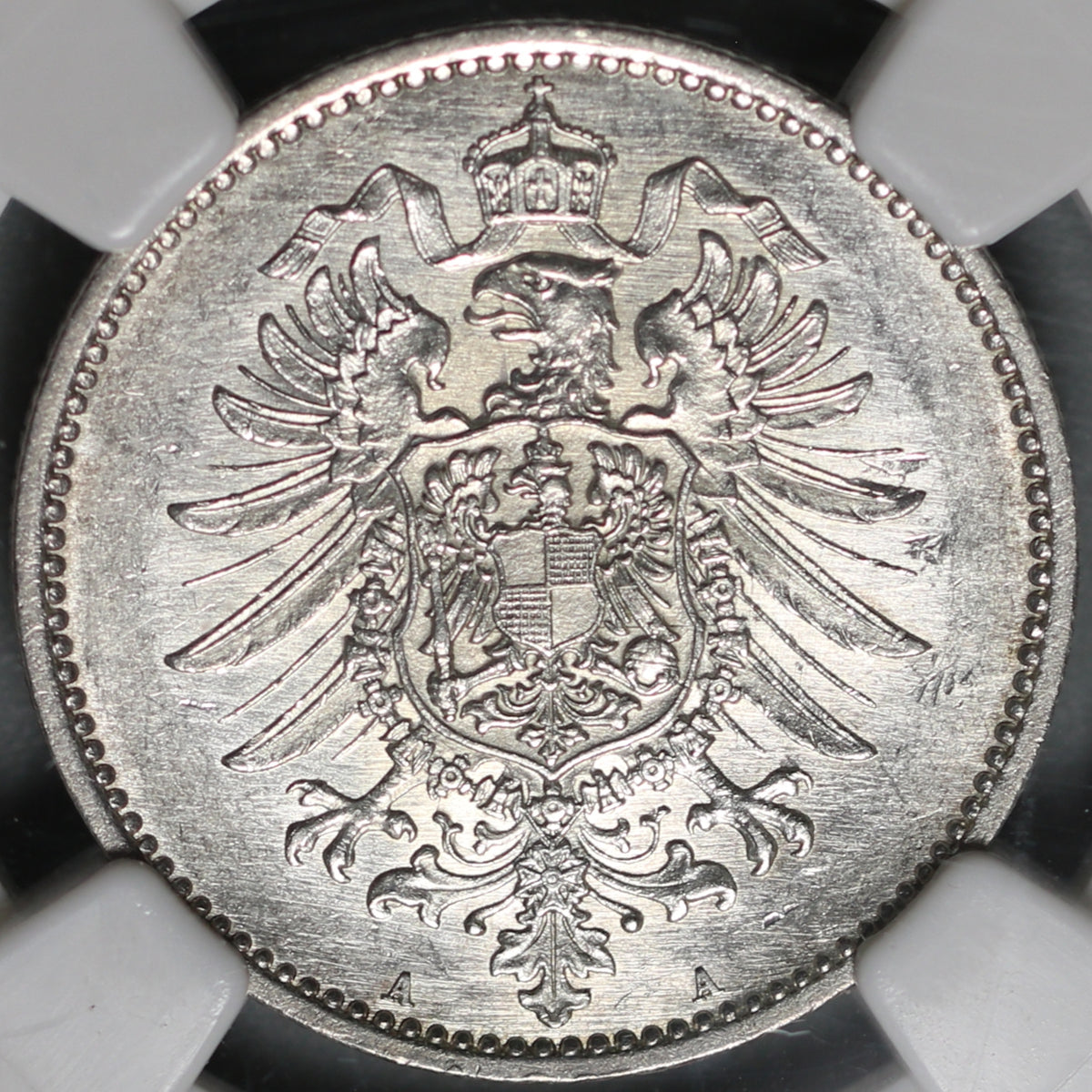 1878-A NGC MS 63 Germany 1 Mark Silver Rare Kaiser Reich Coin POP 