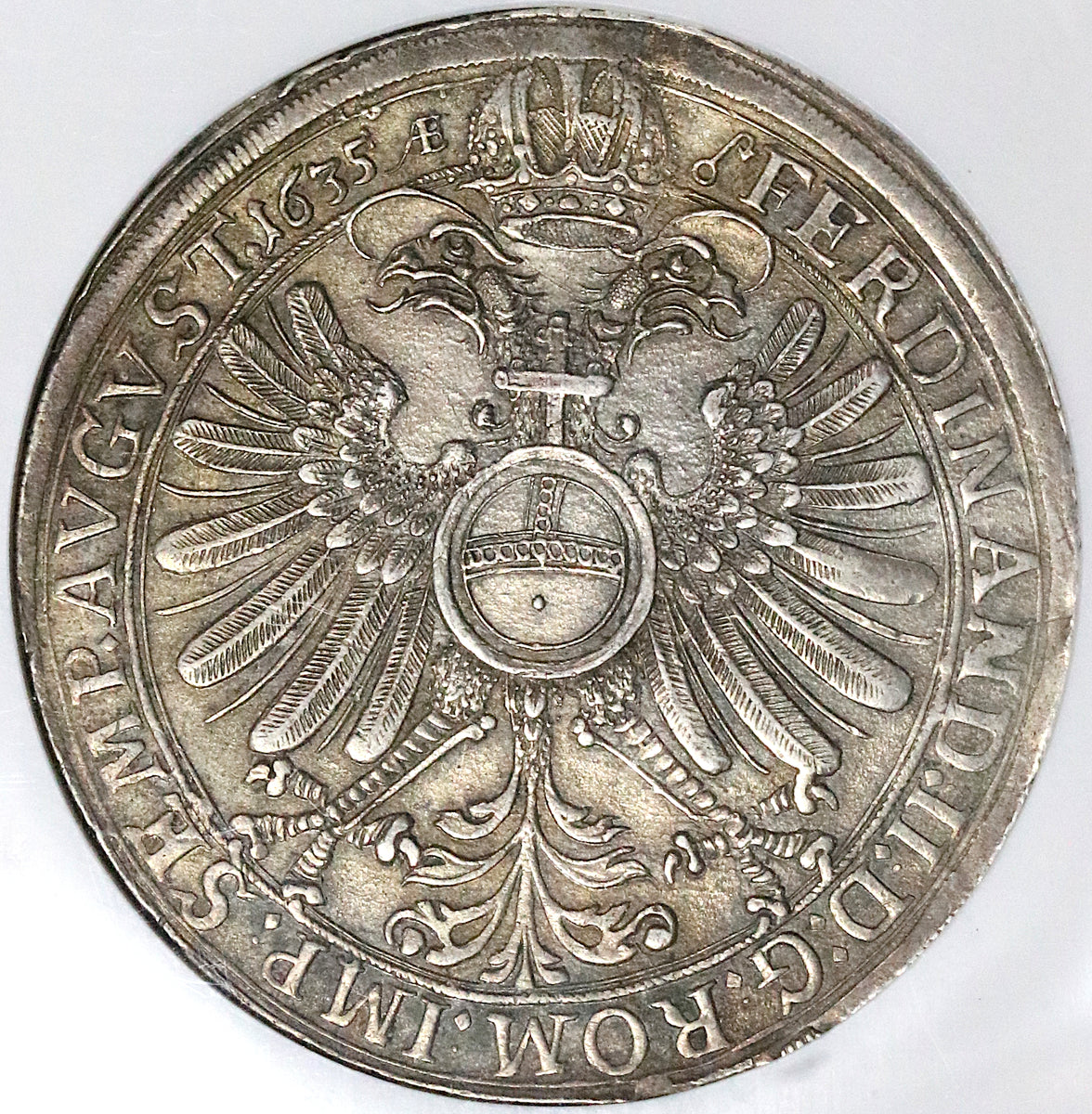 1635 NGC AU 50 Frankfurt Thaler German State Silver Eagle Taler Coin ( –  Caesar's Ghost Numismatics