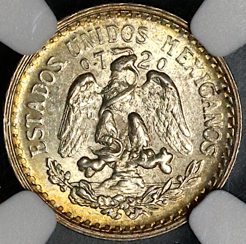 1925 NGC MS 64 Mexico 10 Centavos Silver Mint State Coin (22060501C)