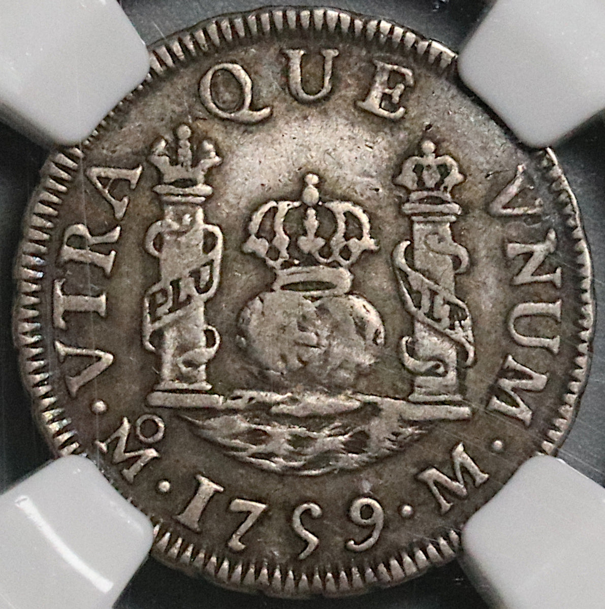 1759 NGC VF 25 Mexico 1 Real Ferdinand VI Spain Colony Silver Coin  (22022801C)