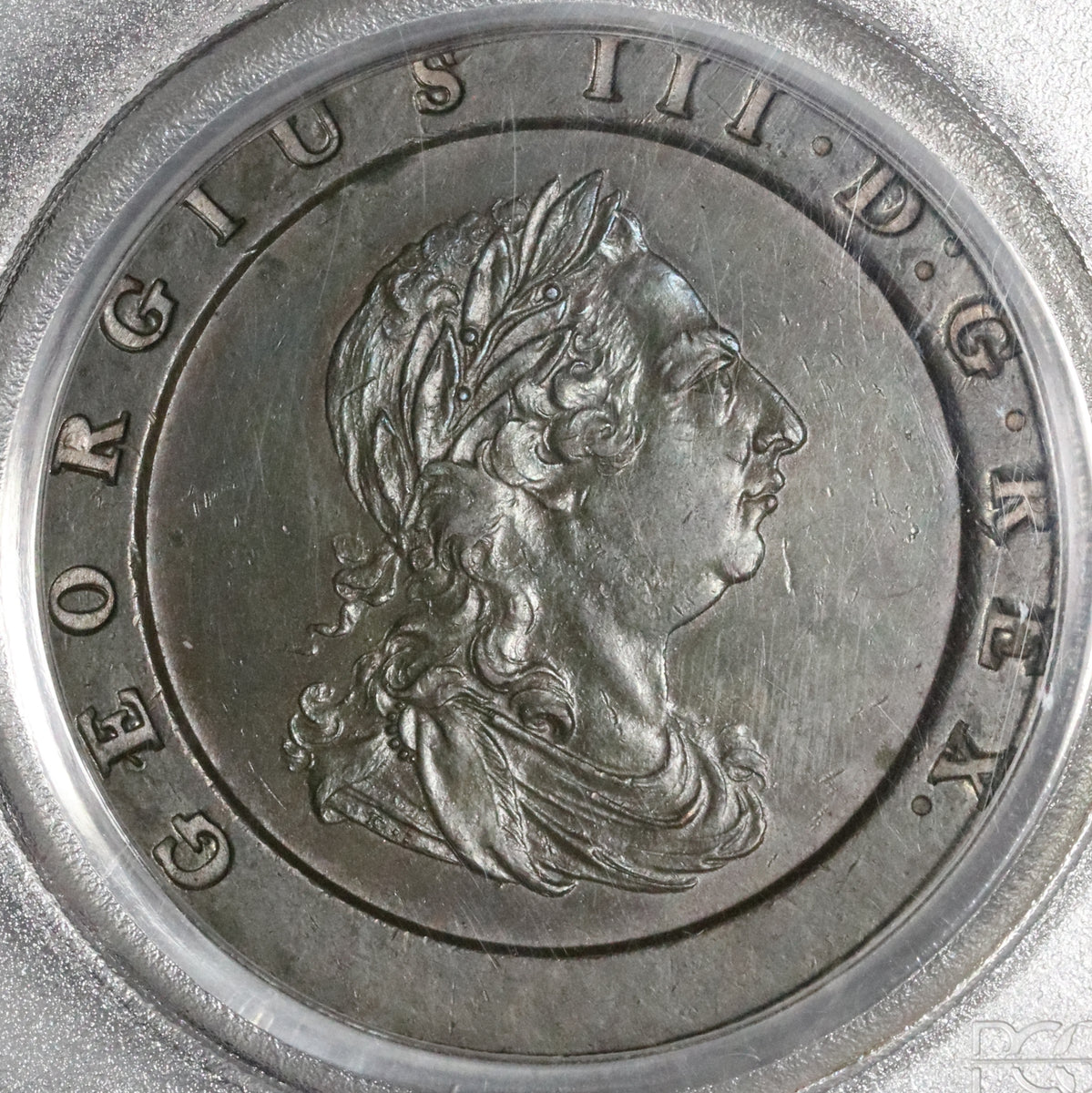 ☆1797 SOHO イギリス 2ペンス銅貨 ジョージ３世車輪銭 NGC AU DETAILS