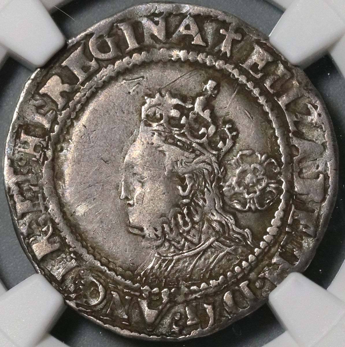 1572 NGC VF 35 Elizabeth I 6 Pence Inverted 2 Mint Error Britain England  Hammered Silver Coin POP 1/0 (21052701C)