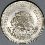 1948 Mexico 5 Pesos Cuauhtémoc Aztec Emperor UNC 0.87 oz asw Coin (23113005R)