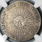 1813 NGC VF 30 Argentina 4 Reales Sunface Rio Plata Rare Silver Coin (24051201C)