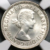 1961 NGC PF 67 Australia 6 Pence Gem Proof Elizabeth II Silver Coin POP 8/1 (25012901C)