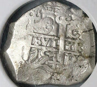 1754 NGC AU Bolivia 8 Reales Cob Spain Ferdinand VI Pirate Colonial Silver Coin (24073001D)