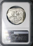 1754 NGC AU Bolivia 8 Reales Cob Spain Ferdinand VI Pirate Colonial Silver Coin (24073001D)