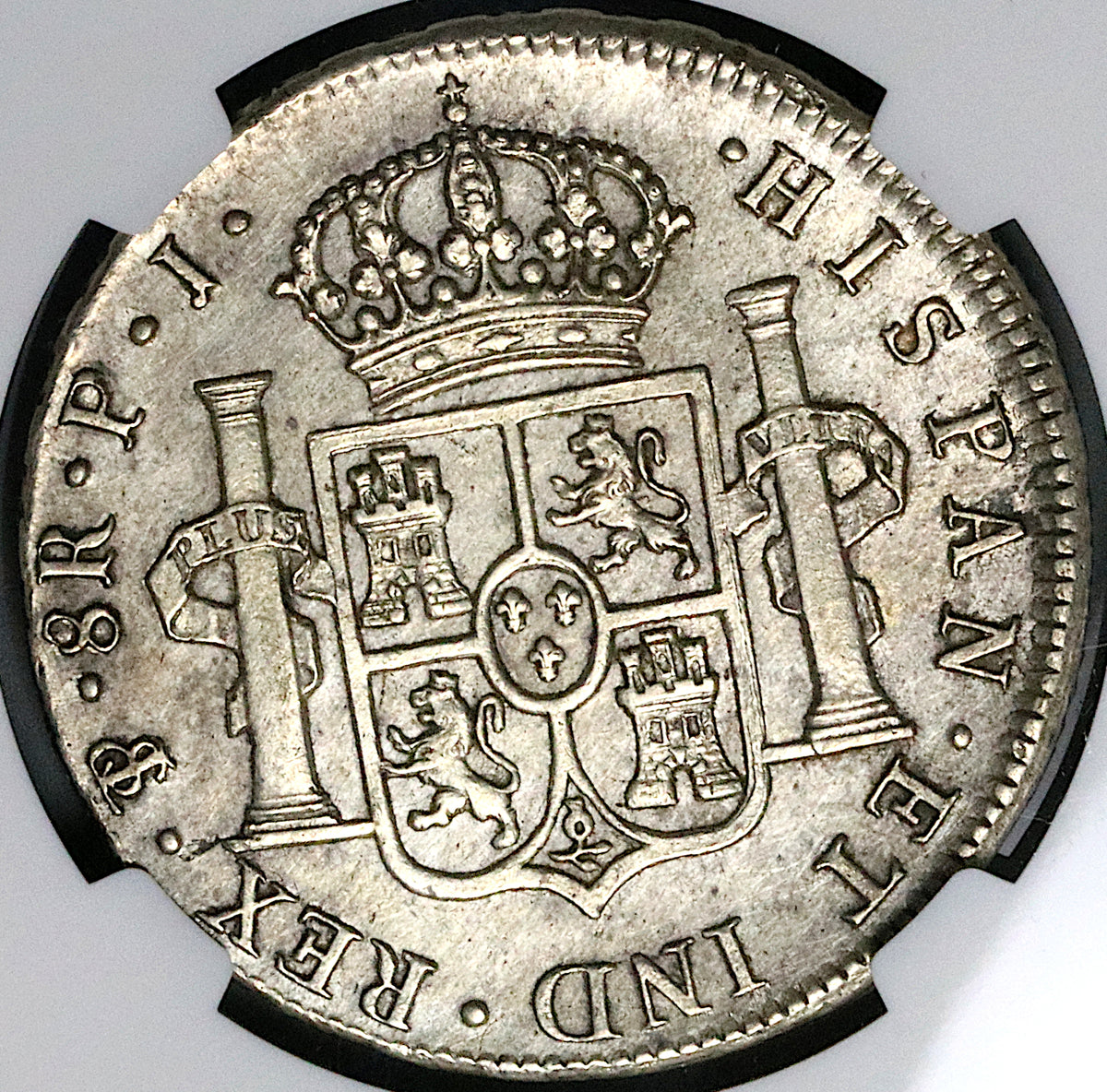 1809 NGC UNC Bolivia Ferdinand VII 8 Reales Spain Colonial Coin (23091 ...