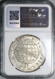 1815-R NGC MS 61 Brazil 960 Reis Overstruck Mexico 8 Reales Coin (25012104C)