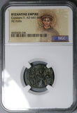 644 NGC Constans II Byzantine Empire Follis Constantinople Mint (24063008C)