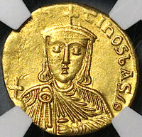 787 NGC AU Byzantine Empire Irene Constantine VI AV Gold Solidus Coin (24091302C)