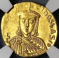 787 NGC AU Byzantine Empire Irene Constantine VI AV Gold Solidus Coin (24091302C)