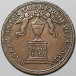 1816  Isaac Brock Canada 1/2 Penny VF Cherubs Trophy Token Coin UC-6A1 (24060901R)