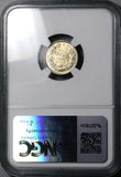 1916 NGC MS 66 Chile 10 Centavos Condor Bird Santiago Mint Silver Coin POP 3/0 (24102301D