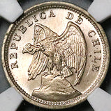 1939 NGC MS 65 Chile 10 Centavos Condor Bird Santiago Mint State Coin (24112706C