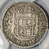 1813-So PCGS F 15 Chile 2 Reales Ferdinand VII  Spain Colony Silver Coin (24091202D)