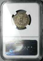 1834-So NGC XF 45 Chile 2 Reales Condor Bird Silver Coin (25030301C)