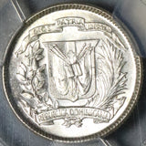 1959 PCGS MS 64 Dominican Republic Silver 10 Centavos Scarce Coin (25020204C)