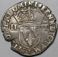 1595-T France 1/4 Ecu Charles X Nantes Mint XF Silver Coin 9.55g (25020101R)