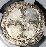 1605-9 NGC MS 63 France 1/4 Ecu Henry IV Silver Coin Rennes POP 1/0 (25031803C)