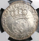 1716-G NGC XF France Louis XV 1/4 Ecu Poitiers Mint Silver Coin POP 1/0 (24021301C)