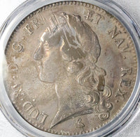 1768-A PCGS VF France Louis XV Ecu Paris Mint Crown Silver Coin (25022702C)