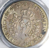 1768-A PCGS VF France Louis XV Ecu Paris Mint Crown Silver Coin (25022702C)