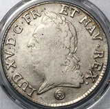 1774-Q PCGS VF 25 France Louis XV Ecu Perpignan Rare Silver Coin POP 1/0 (24051502D)