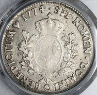 1774-Q PCGS VF 25 France Louis XV Ecu Perpignan Rare Silver Coin POP 1/0 (24051502D)