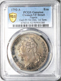 1792-A PCGS VF France Louis XVI Ecu Constitution Paris Mint Silver Crown Coin (25022703C)