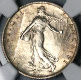 1913 NGC MS 64 France 1 Franc Sower Mint State Paris Silver Coin (24121802C)