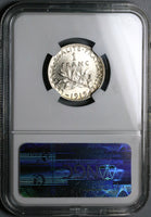 1919 NGC MS 65 France 1 Franc Sower Silver Gem Mint State Paris Coin (24121002C)