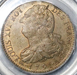 1791-A PCGS MS 64 France 2 Sols Louis XVI Constitution Paris Mint Coin POP 4/0 (23122301C)