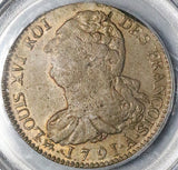 1791-A PCGS MS 64 France 2 Sols Louis XVI Constitution Paris Mint Coin POP 4/0 (23122301C)