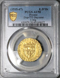 1515 PCGS AU 50 France Ecu D'Or Francis I Gold Bayonne Mint Coin (25031002C)