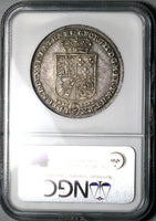 1731 NGC AU 55 Brunswick Hannover 2/3 Thaler George II Silver Coin POP 1/0 (24111701C)