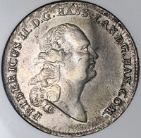 1778 NGC XF 45 Hesse-Cassel Thaler Friedrich II Sternthaler Silver Coin (23052603C)