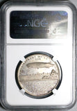 1924 NGC MS 65 Zeppelin World Tour Hugo Eckener USS Los Angeles Silver Medal POP 1/0 (24091301C)