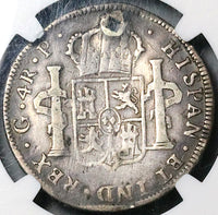 1773 NGC Fine Guatemala 4 Reales Spain Colonial Charles III Rare Silver Coin POP 1/0 (24102005C)